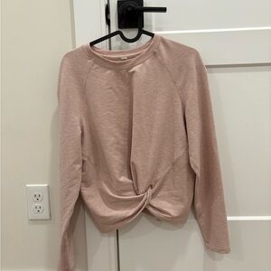Lululemon Athletica Pink Knotted Sweatshirt Size Small